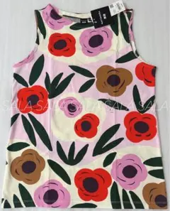 新品未使用タグ付き　ユニクロ　マリメッコ　グラフィックTシャツ　Ｌ　ピンク