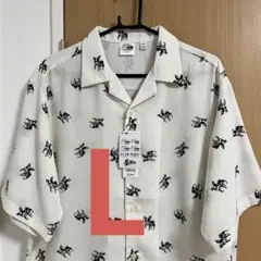 【新品未使用】GU ジョジョの奇妙な冒険 オープンカラーシャツ Lのサムネイル