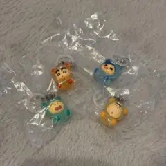 クレヨンしんちゃん めじるしアクセサリー みんなでくまパジャマ　セミコンプリート