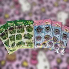 amifa 平成レトロ カプセルシール 犬 クローバー セリア