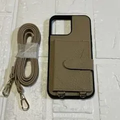 iPhone13proMAX スマホケース ショルダーストラップ付き 背面