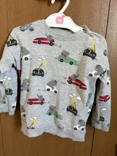 H&M 動物と車プリント トレーナー 92cm