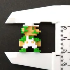 スーパーマリオブラザーズ ルイージ ミニブロック風飾り