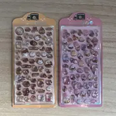 新品 3D ぶっくり ステッカー 2枚セット ドッグベーカリー＆うさぎスイーツ