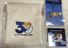 ポケモンスリープ みなとみらい カビゴン ピンバッジ 巾着 アクリル