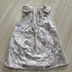 petit main 花柄ノースリーブワンピース