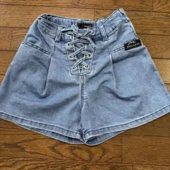 JENNI love デニムショートパンツ レースアップ　150