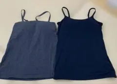 ユニクロ　エアリズムブラキャミソール&綿93％ブラキャミソール2枚セット