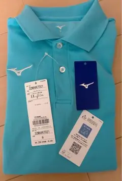 MIZUNO ポロシャツ ブルー Sサイズのサムネイル