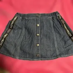 デニムミニスカート/インナーパンツつき/130