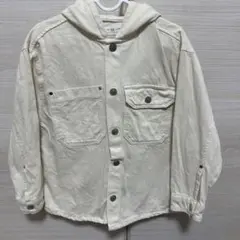 ZARA デニムシャケット　ホワイト　116cm