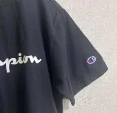 チャンピオン 半袖 Tシャツ M 黒 レディース　フロント　ロゴプリント