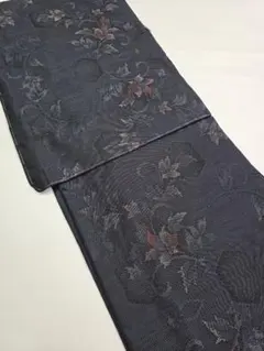 ゆ*ち様 【24時間以内発送】着物 本場大島紬 やまと誂製 純泥染め 横双絣 正