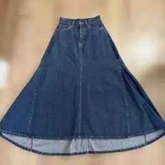 Rodeo Crowns デニムフレアスカート ロング丈のサムネイル