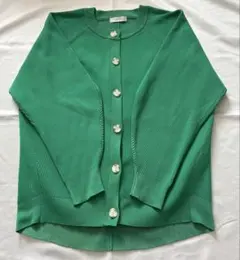 PAGE BOY クリスピードルマンカーディガン Fサイズ　グリーン