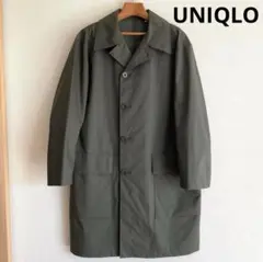 【美品】UNIQLO U ブロックテックコート　オリーブ（M〜L程度）