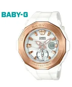 稼働中　CASIO 5482 BABY-G ホワイト ゴールド