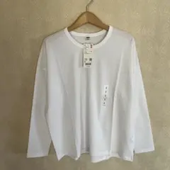 新品　タグ付　未使用　ユニクロ　UNIQLO エアリズムコットンt 長袖