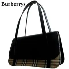 【BURBERRYS】ショルダーバッグ ノバチェック 黒 オールドバーバリー BURBERRY（バーバリー） ノバチェック ショルダーバッグ ワン