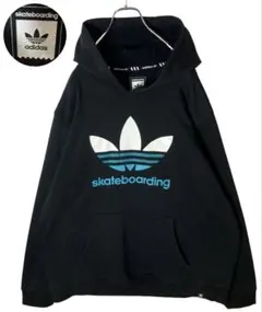 adidas skateboardingビッグトレフォイルロゴパーカー2XL