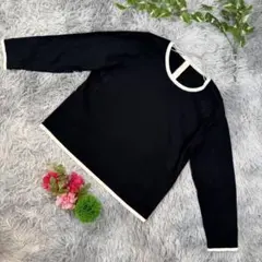 ✨Maglie（マーリエ） ✨バイカラー ノーカラー 長袖ニット・セーター