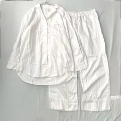 【ジェラートピケ】ルームウェア パジャマ 上下セット ストライプ 綿100％ F