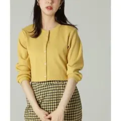 フリーズマート　リブショート丈カットソーカーディガン