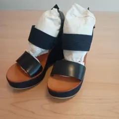 美品　FABIO RUSCONI　ウェッジソールサンダル
