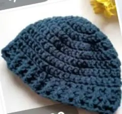 厚手4　ニット帽子　ニット帽　ビーニー　ケア帽子