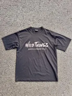 WILD THINGS ロゴプリント Tシャツ ブラックのサムネイル