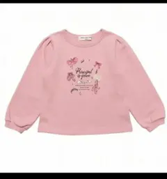 《送料無料》moo non non バレリーナプリント トレーナー 80サイズ