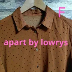 apart by lowrys シアーシャツ ドット ブラウン 長袖 Fのサムネイル