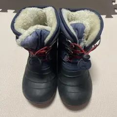 記名あり　中古品　21センチ　スノーブーツ　キッズ　ブルー