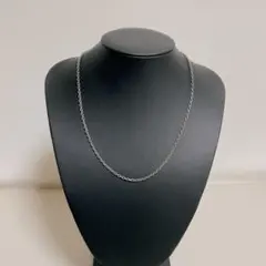 Pt850 キヘイチェーンネックレス 36～40cm アジャスター付ホールマーク 