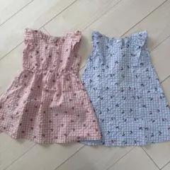 ノースリーブワンピース2着セット（100cm）