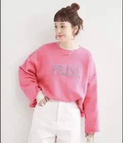 タグ付未使用！　ベーセーストック　ラメサガラ刺繍ロングスリーブ　FREEサイズのサムネイル