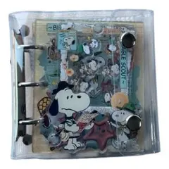 在庫限り　シャカシャカ　アクリル　カードケース スヌーピー　A8 シール帳