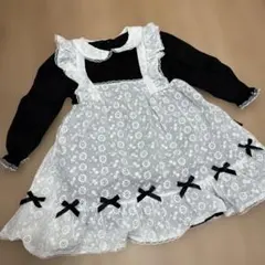 キッズワンピース　レース　フリル