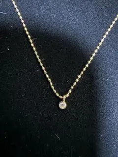 Les bonbon ル・ボンボン　k10ゴールド 一粒ダイヤモンド ネックレスのサムネイル
