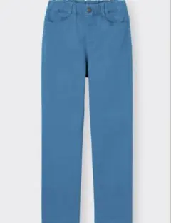 kids GU のびのびストレートパンツ BLUE 140