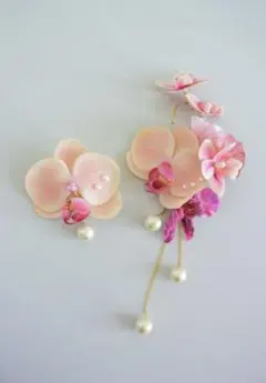 イヤーカフ　アクセサリー　ウェディング　フラワーアクセサリー