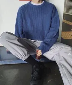 【NOWLE】クルーネック プルオーバー ニットのサムネイル