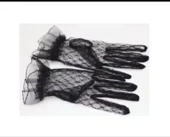 送料無料 TR1-2 GLOVES レース手袋 グローブ ブラック ウェディング