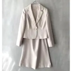 極美品✨リファンネ　9号　スカートスーツ　セットアップ　ベージュ