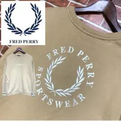FRED PERRY★フレッドペリー☆デカロゴ★刺繍★スウェット★トレーナー古着のサムネイル