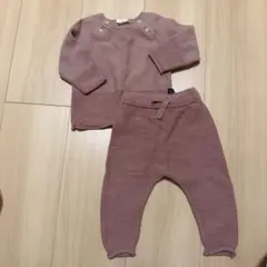 H&M オーガニックコットン ニット・セーターとパンツセット 68cm