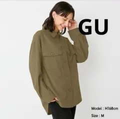 GU CPOジャケット オリーブカーキ 大きいサイズXXLのサムネイル
