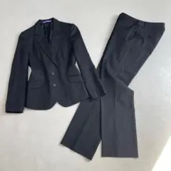 UNTITLED アンタイトル パンツスーツ ブラック ストライプ 日本製