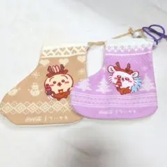 ちいかわ　クリスマスソックスオーナメント【うさぎ・モモンガ】コカ・コーラのサムネイル