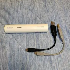 ELECOM モバイルバッテリー DE-M01L-0810WH